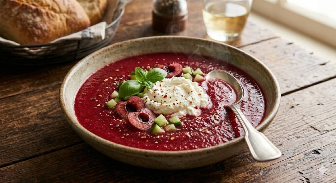 Gazpacho con Cerezas